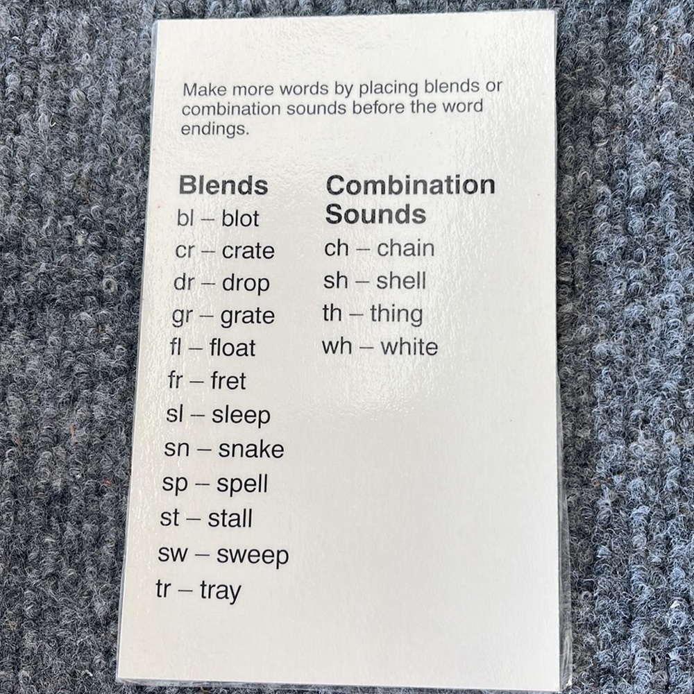 Word Ending Cards - Picture 2 of 4